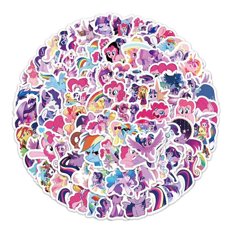 100pcs Cartoon My Little Ponys - Merchandise Anime review and price